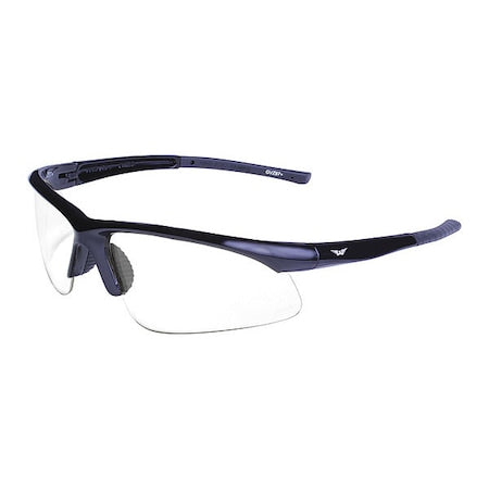 Safety Glasses, Clear Black