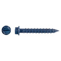 Screw Anchor, 1/4 in Dia., Hex, 1 3/4 in L, Steel Climaseal, 2500 PK