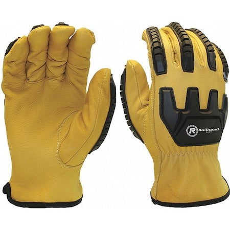 Cut-Resistant Leather Gloves, Cut Level A3 , Uncoated , M