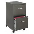 Vertical File Cabinet, Metallic Charcoal