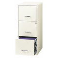 14.25 in W 3 Drawer SOHO Vertical, Pearl White