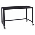 SOHO Mobile Desk, 48" W, Black, 23 7/8 in D X 30" H, 47 1/2 in W X