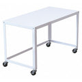 SOHO Mobile Desk, 48" W, White, 23 7/8 in D X 30" H, 47 1/2 in W X