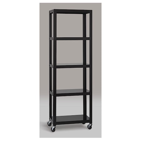 SOHO Mobile Bookcase, 72" H, Black