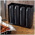 Portion Cup and Lid Organizer, 10 in H, BK