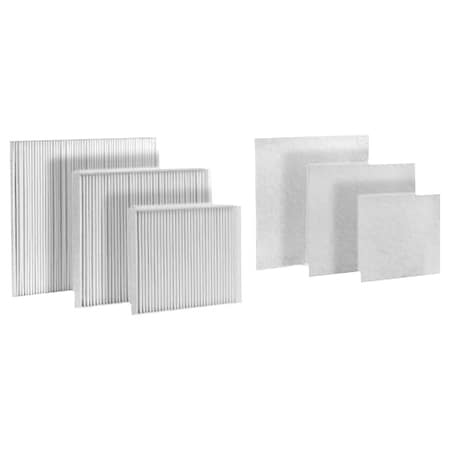 7x7x1 Pleated Air Filter, Polycarbonate/Polyester, 5 PK