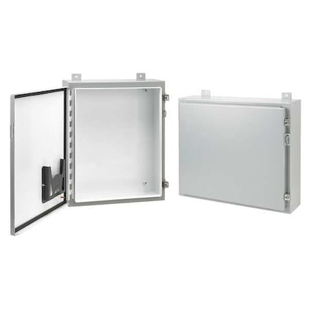 Screw Down Clamps with Padlocking Hasp Electrical Enclosures, 30 in H, 8 in D, 20 in W, 12, 13