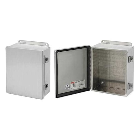 Screws and Clamps Electrical Enclosures, 6 in H, 4 in D, 6 in W, 12, 13, Aluminum