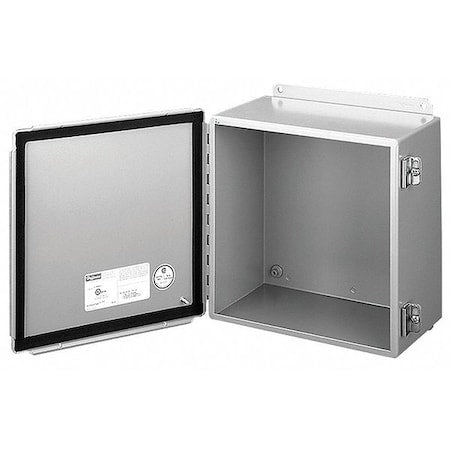 Screw Down Clamps Electrical Enclosures, 10 in H, 6 in D, 10 in W, 12, 13, Steel