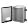 Quick Release Latch Electrical Enclosures, 8 in H, 3-1/2 in D, 6 in W, 12, 13, Steel