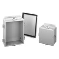 Screw Down Clamps Electrical Enclosures, 10 in H, 4 in D, 8 in W, 12, 13, 4, Steel