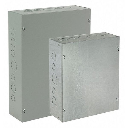 Captive Screws Electrical Enclosures, 8 in H, 6 in D, 8 in W, 1, Steel