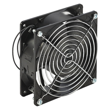 Axial Fan, Square, 115V AC, Cast Aluminum, 4 5/8 in W.