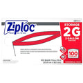 Double Zipper Seal Reclosable Bag 15" x 13", 1.75 mil, Clear, Pk100