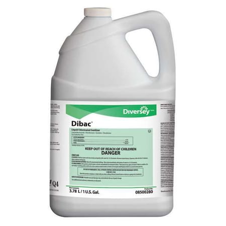 Dishwasher Sanitizer, 1 gal., Yellow, PK4