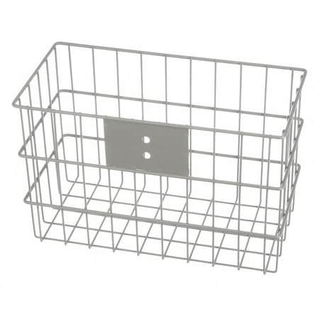 Rectangular Storage Basket, Steel, Gray