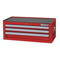 WESTWARD Intermediate Chest, 3-Drawers, Powder Coated Red, 26.5" W x 17" D x 10.5" H