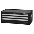 WESTWARD Intermediate Chest, 3-Drawers, Powder Coated Black, 26.5" W x 17" D x 10.5" H