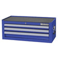 WESTWARD Intermediate Chest, 3-Drawers, Powder Coated Blue, 26.5" W x 17" D x 10.5" H