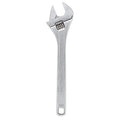 Adj. Wrench, Steel, Chrome Vanadium, 18"
