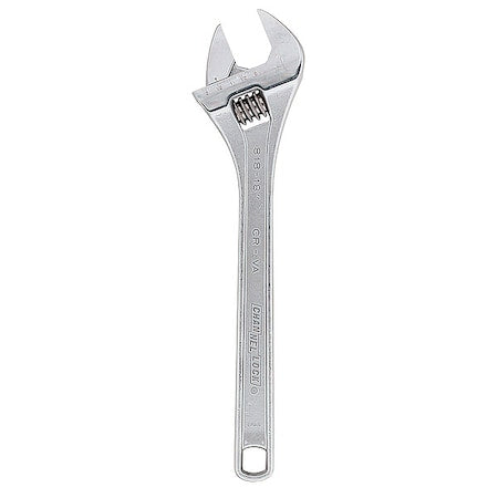 Adj. Wrench, Steel, Chrome Vanadium, 18"