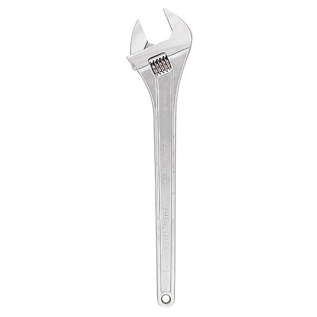 Adj. Wrench, Steel, Chrome Vanadium, 24"