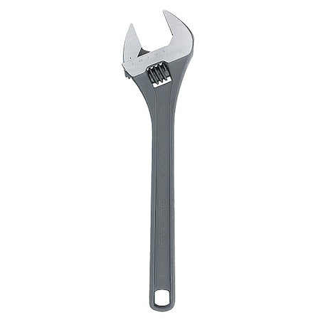 Adj. Wrench, Steel, Black Phosphate, 18"