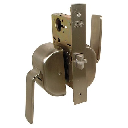Lever Lockset, Mechanical, Privacy, Grd. 1
