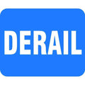 Railroad Sign, 12 in H, 15 in W, Horizontal Rectangle, English, FRR361BU