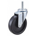 Swivel Stem Caster, Polyolfn, 4 in, 150 lb.