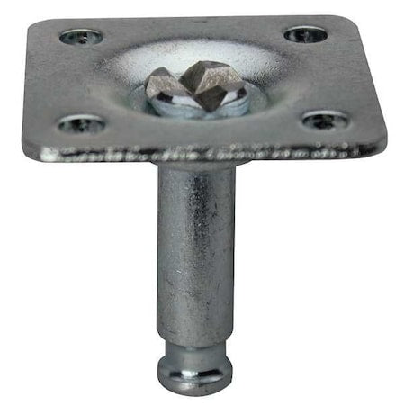 Plate Caster Mount, 1 x 1, 3/16 in., PK5