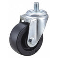 Stem Caster, 3"dia, Polyolefin, 210lb