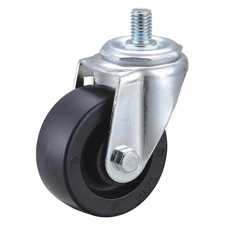 Stem Caster, 3"dia, Polyolefin, 210lb