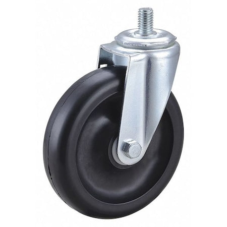 Stem Caster, 5 in Dia, Polyolefin, 300lb