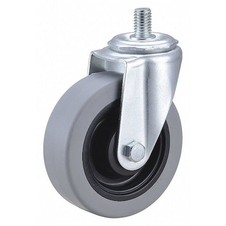 Swivel Stem Caster, Polyurthn, 4 in, 275 lb
