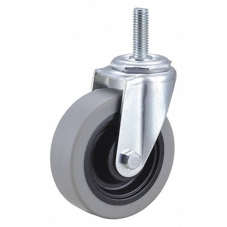 Swivel Stem Caster, TPR, 4 in., 300 lb.
