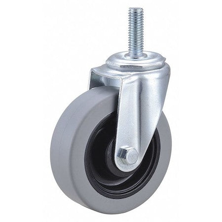 Swivel Stem Caster, Polyurthn, 4 in, 275 lb