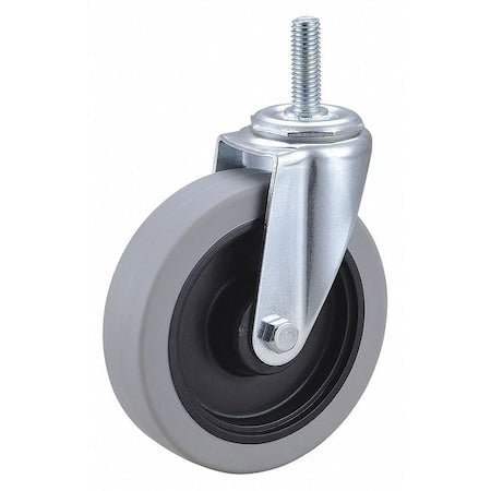 Swivel Stem Caster, Polyurthn, 5 in, 300 lb