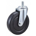 Swivel Stem Caster, Rubber, 5 in., 200 lb.