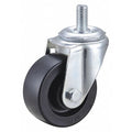 Stem Caster, 3 in Dia, Polyolefin, 210 lb