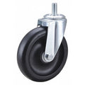 Stem Caster, 5"dia, Polyolefin, 300lb