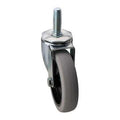 Swivel Stem Caster, Polyurthn, 4 in, 150 lb