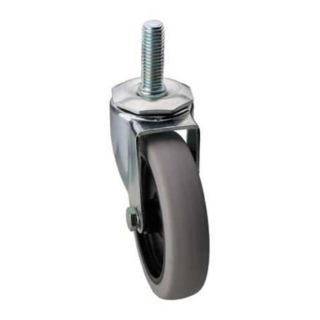 Swivel Stem Caster, Polyurthn, 4 in, 150 lb