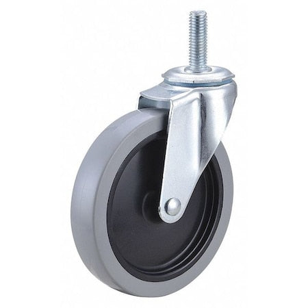 Swivel Stem Caster, Polyurthn, 5 in, 160 lb