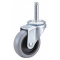 Swivel Stem Caster, Polyurthn, 3 in, 125 lb