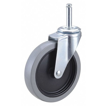 Swivel Stem Caster, Polyurthn, 5 in, 145 lb