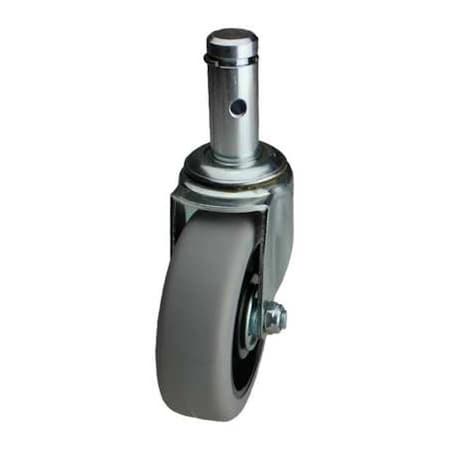 Swivel Stem Caster, TPR, 4 in., 300 lb.
