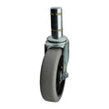 Swivel Stem Caster, Polyurthn, 5 in, 250 lb
