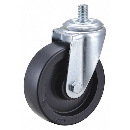 Swivel Stem Caster, Polyolfn, 4 in, 350 lb.