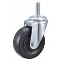 Swivel Stem Caster, Rub, 3-1/2 in., 160 lb.